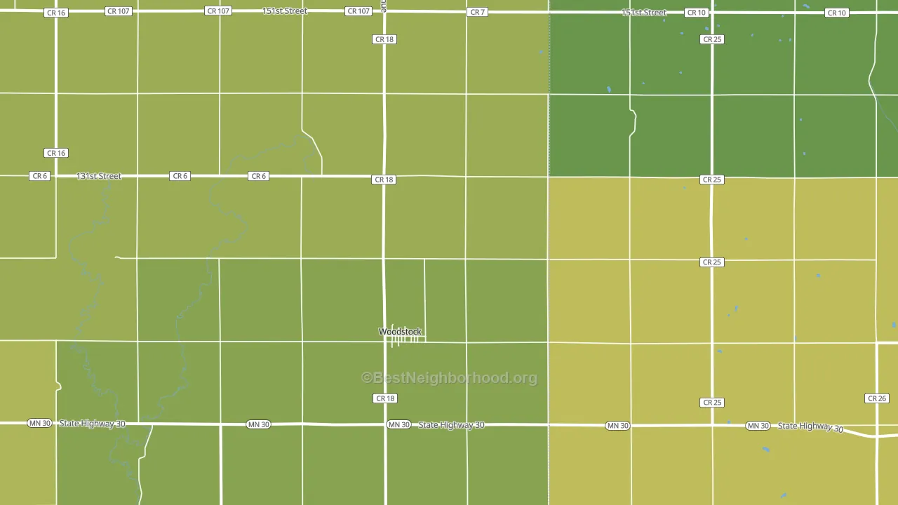 56186, MN block-group voter-turnout map