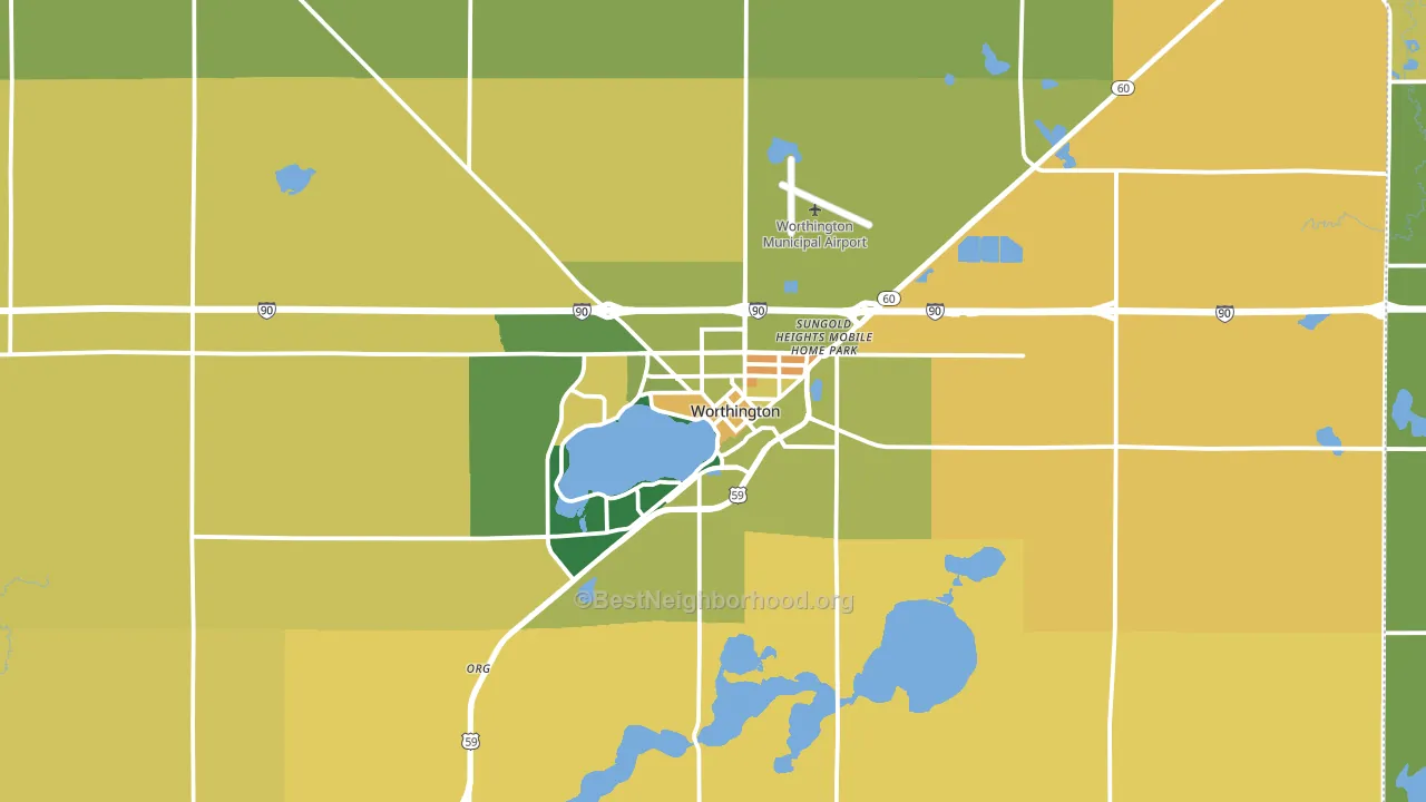 56187, MN block-group voter-turnout map