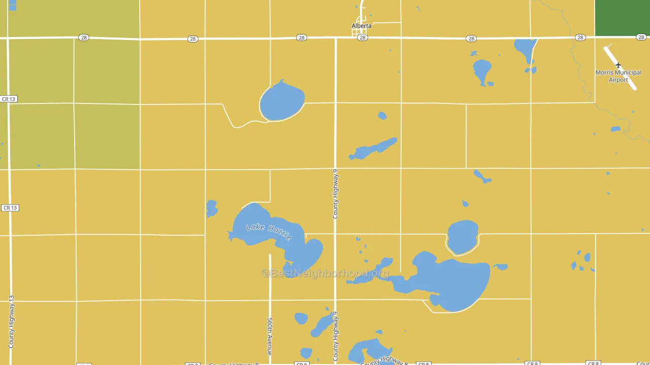 56207, MN block-group voter-turnout map