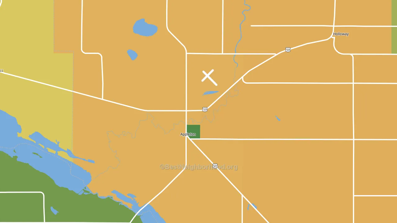 56208, MN block-group voter-turnout map