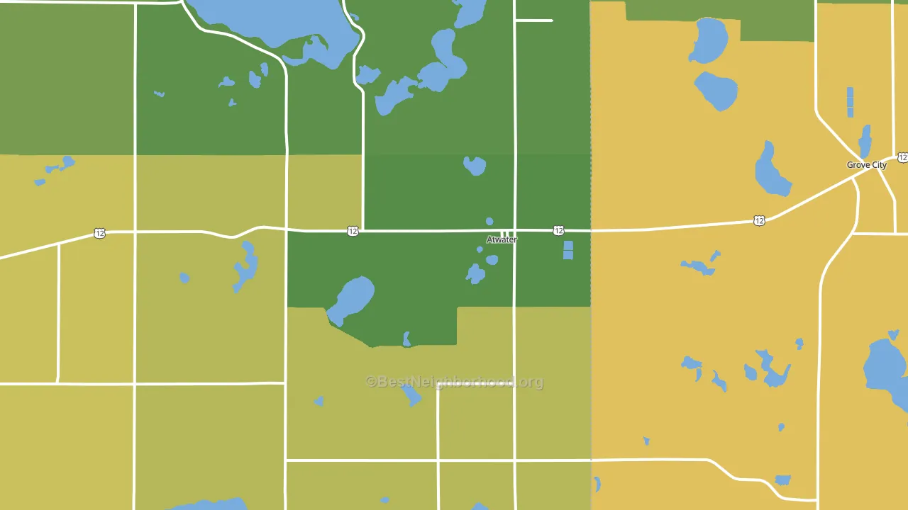 56209, MN block-group voter-turnout map