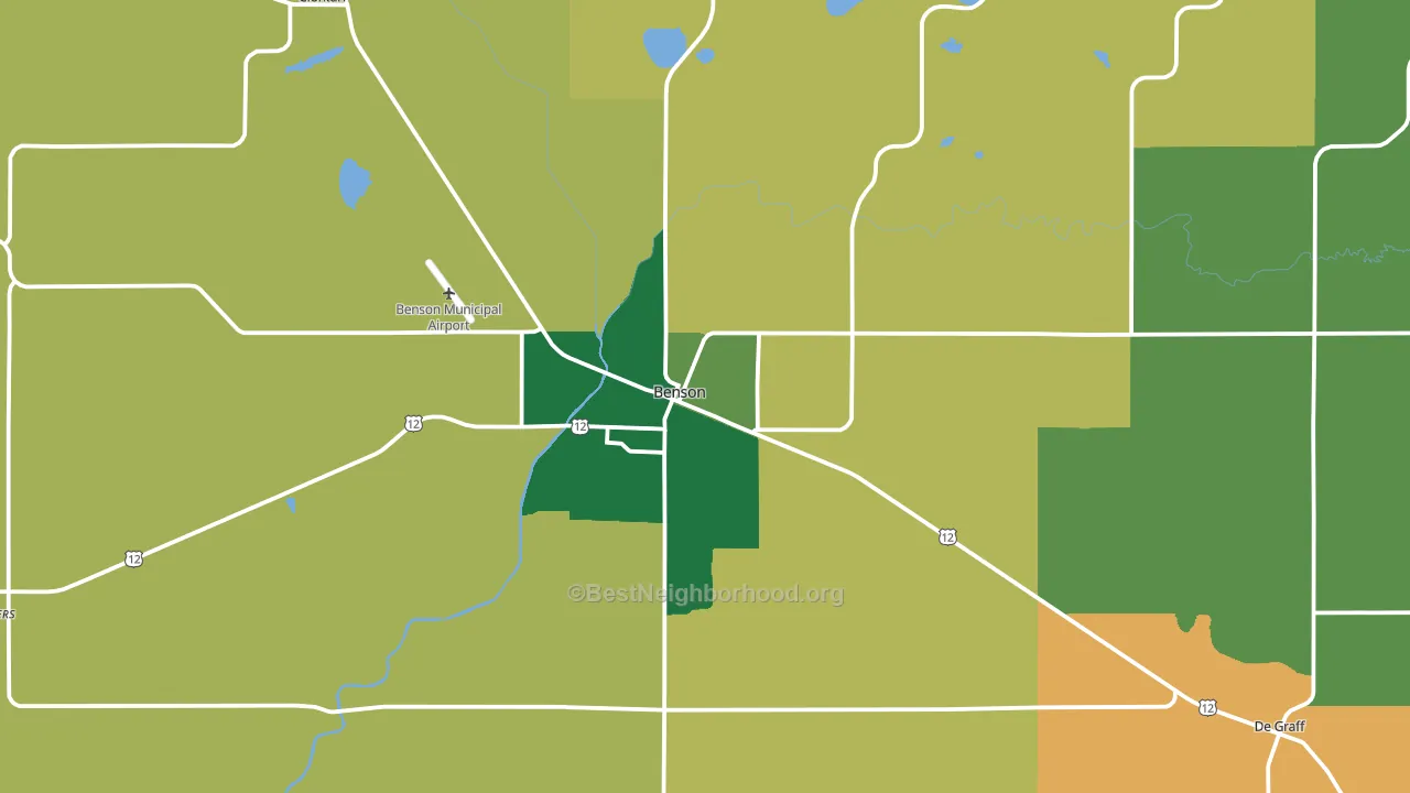 56215, MN block-group voter-turnout map