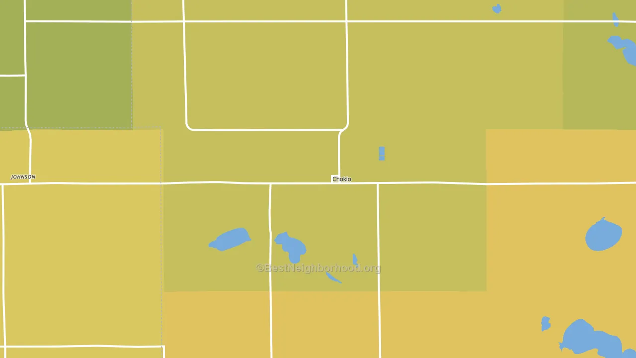 56221, MN block-group voter-turnout map