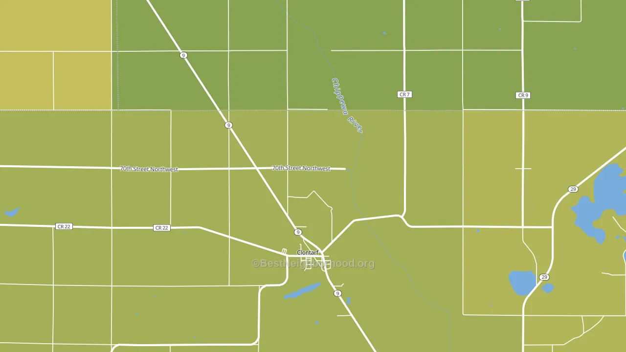 56226, MN block-group voter-turnout map