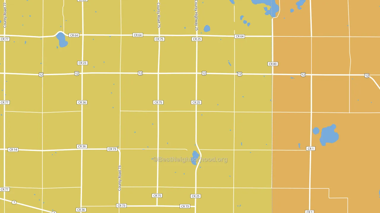56227, MN block-group voter-turnout map