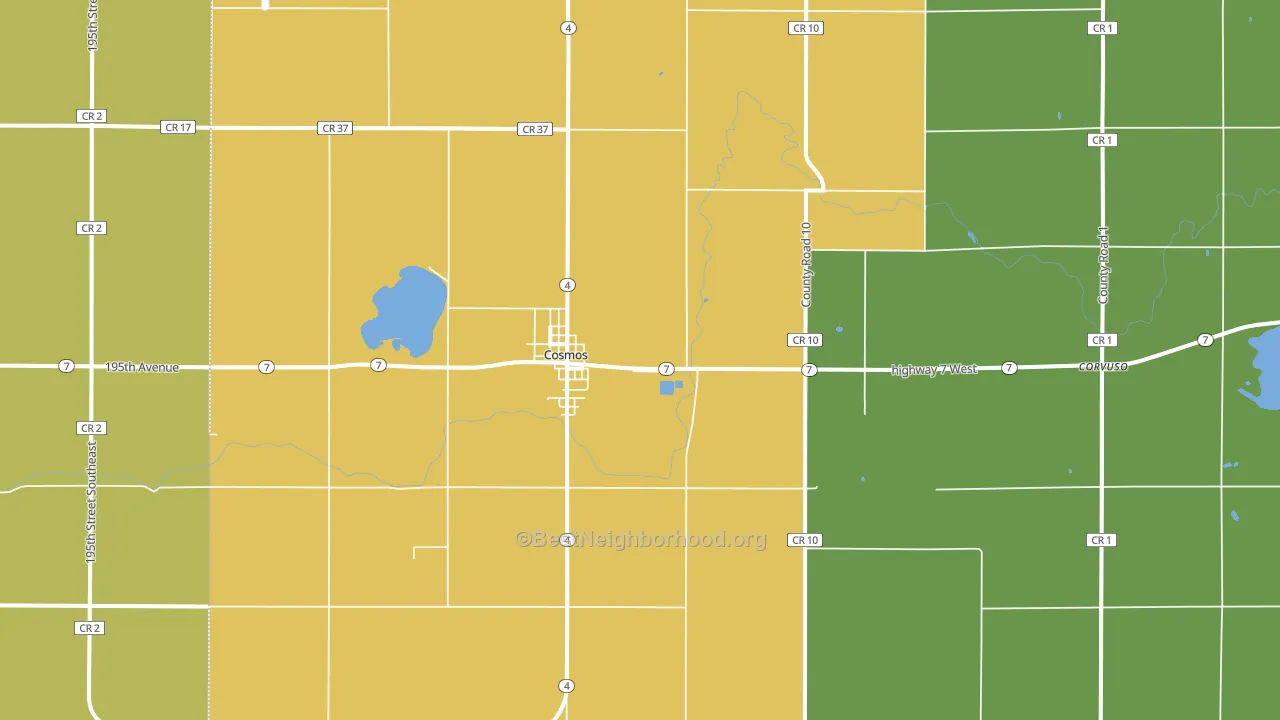 56228, MN block-group voter-turnout map