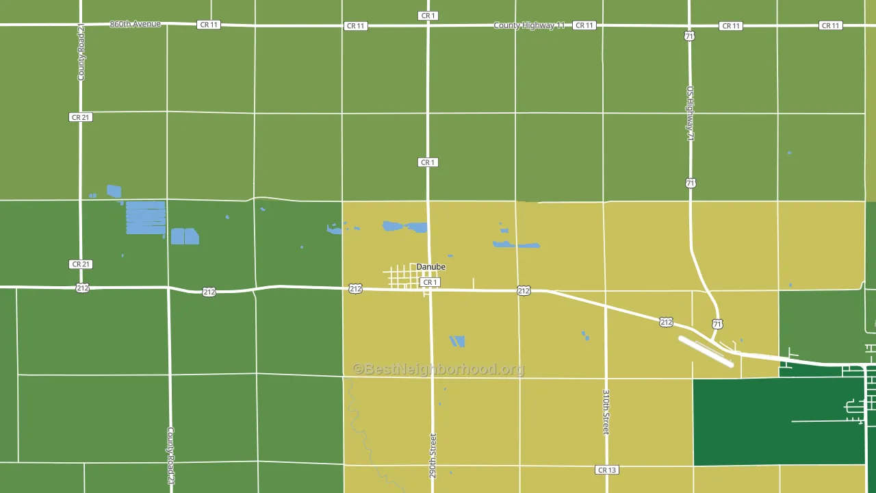 56230, MN block-group voter-turnout map
