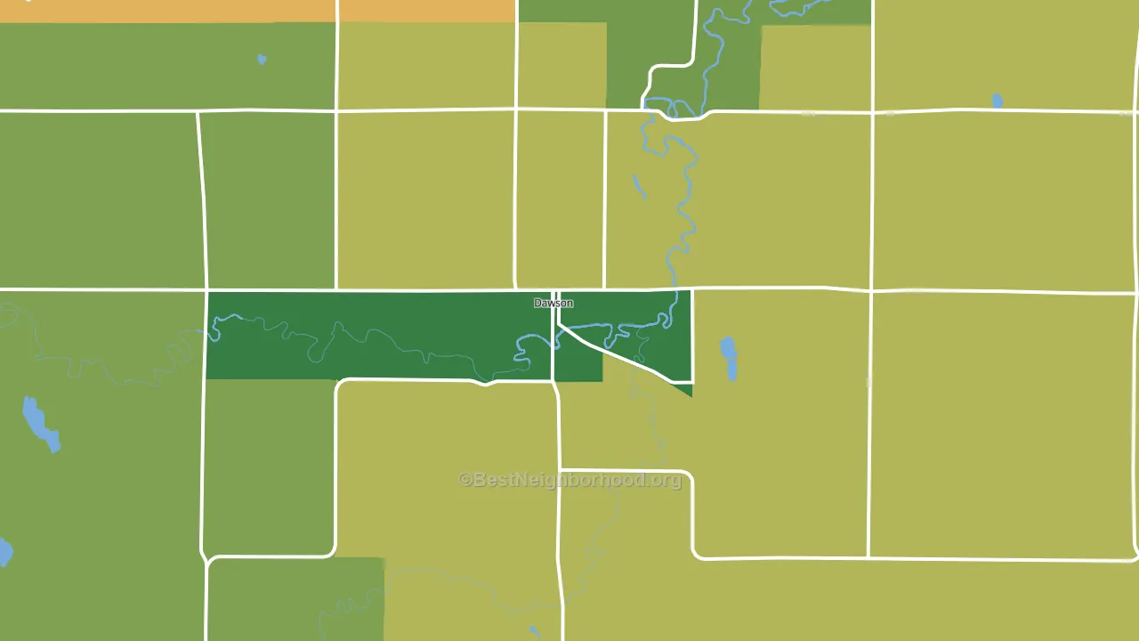 56232, MN block-group voter-turnout map
