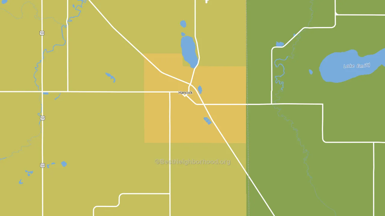 56244, MN block-group voter-turnout map
