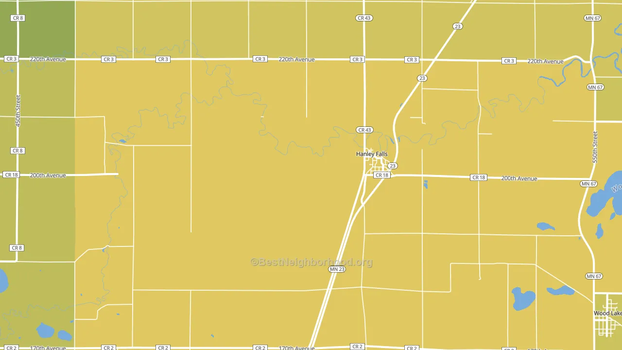 56245, MN block-group voter-turnout map