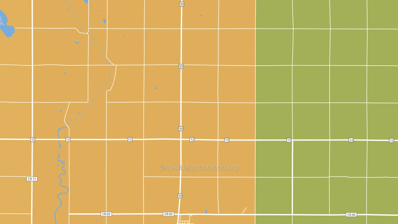 56249, MN block-group voter-turnout map
