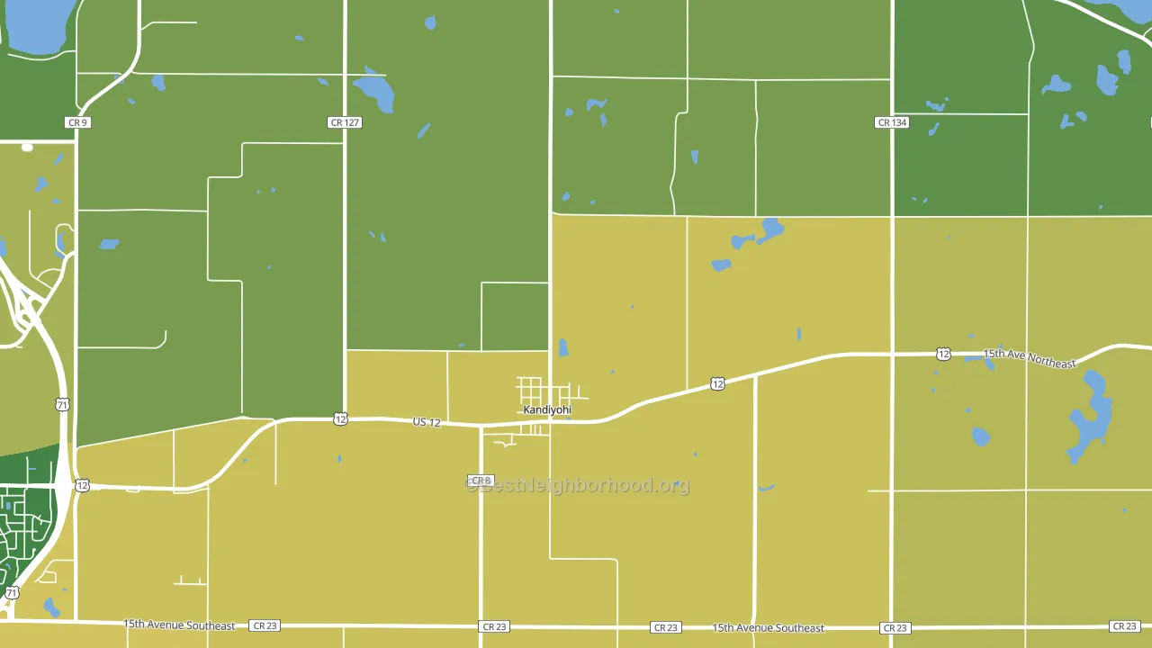 56251, MN block-group voter-turnout map