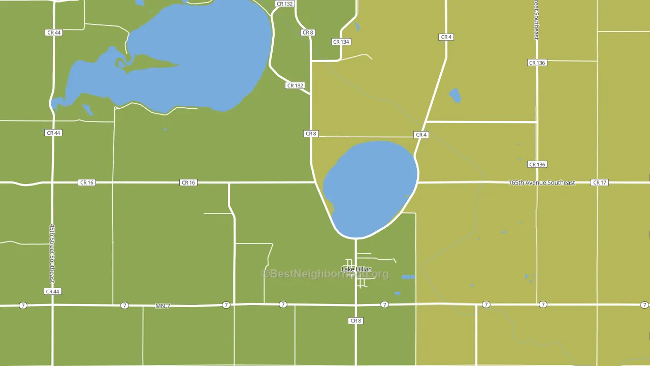 56253, MN block-group voter-turnout map