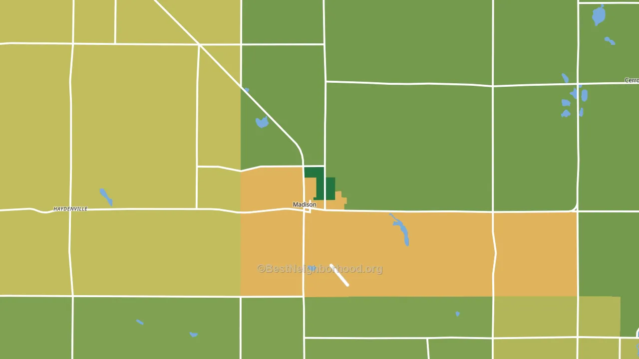56256, MN block-group voter-turnout map