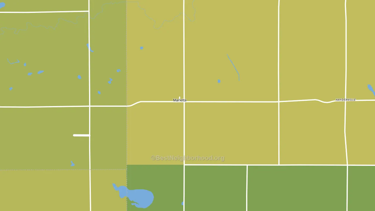 56257, MN block-group voter-turnout map