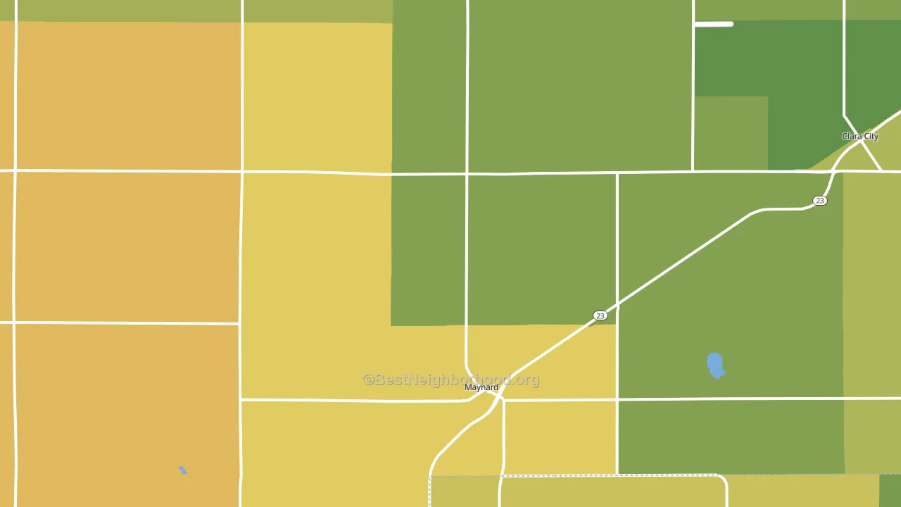56260, MN block-group voter-turnout map