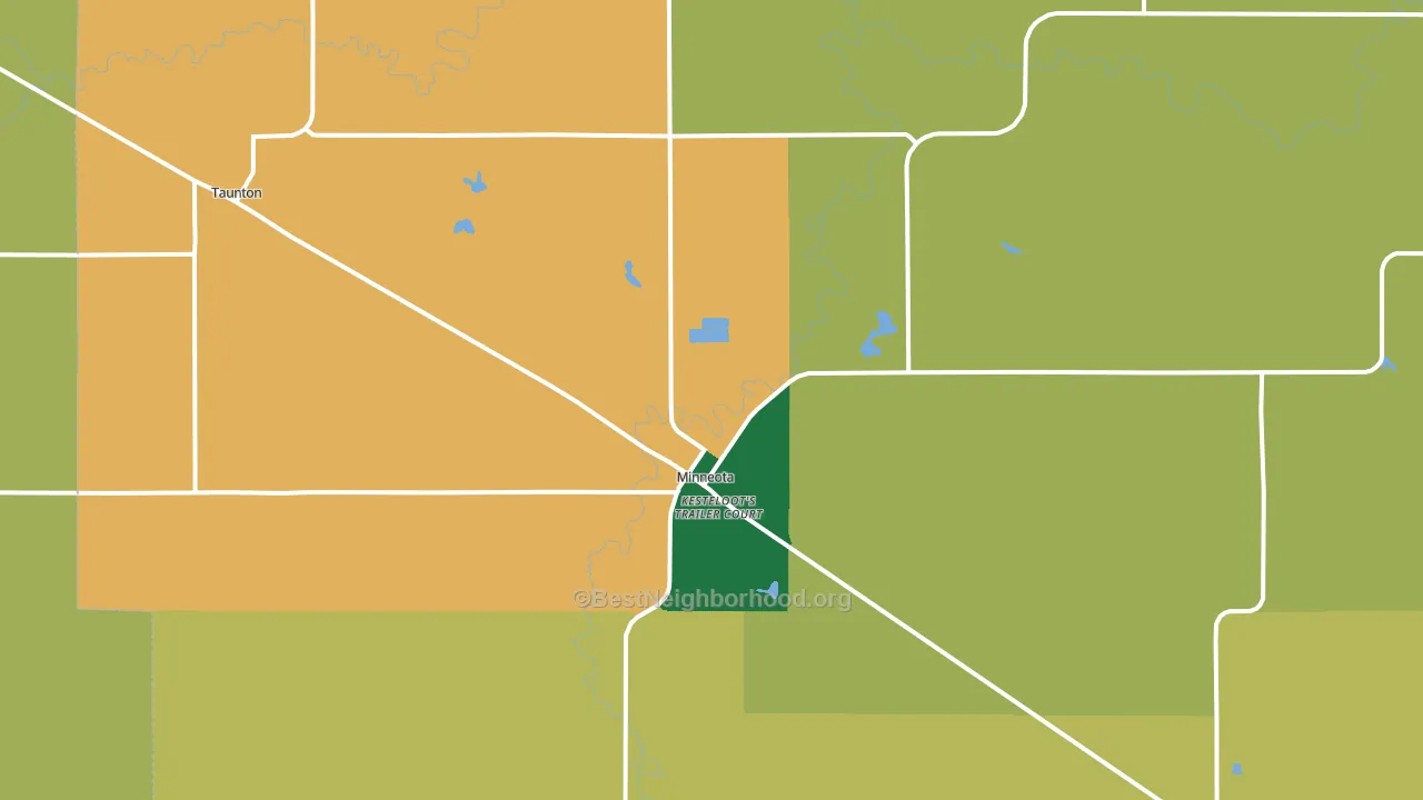 56264, MN block-group voter-turnout map