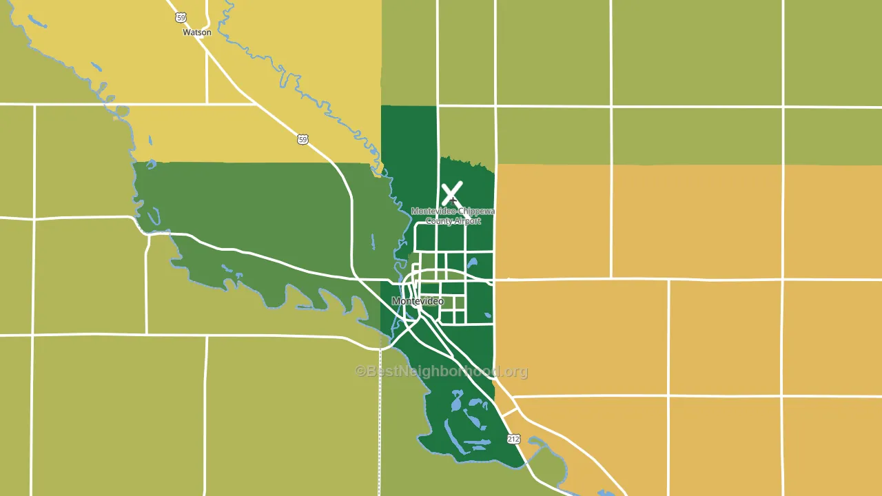 56265, MN block-group voter-turnout map