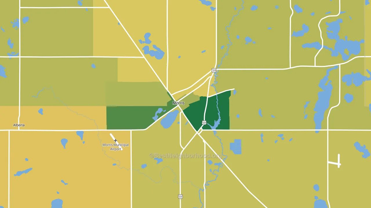 56267, MN block-group voter-turnout map