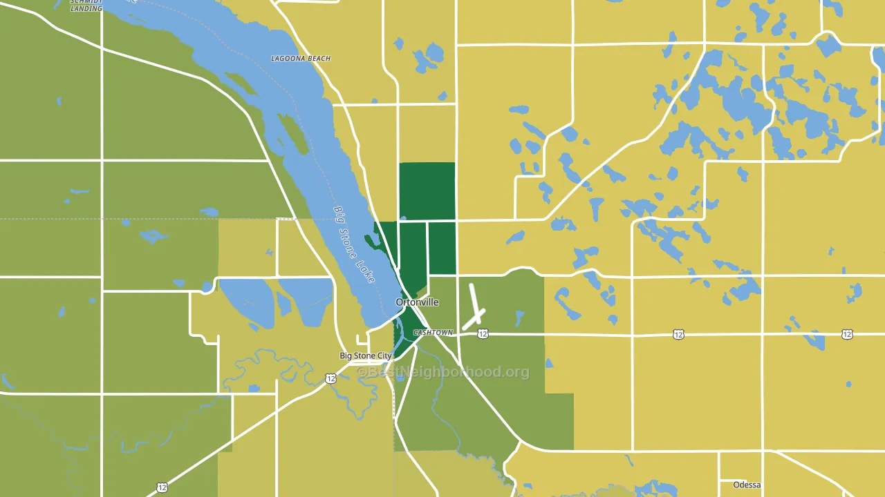 56278, MN block-group voter-turnout map