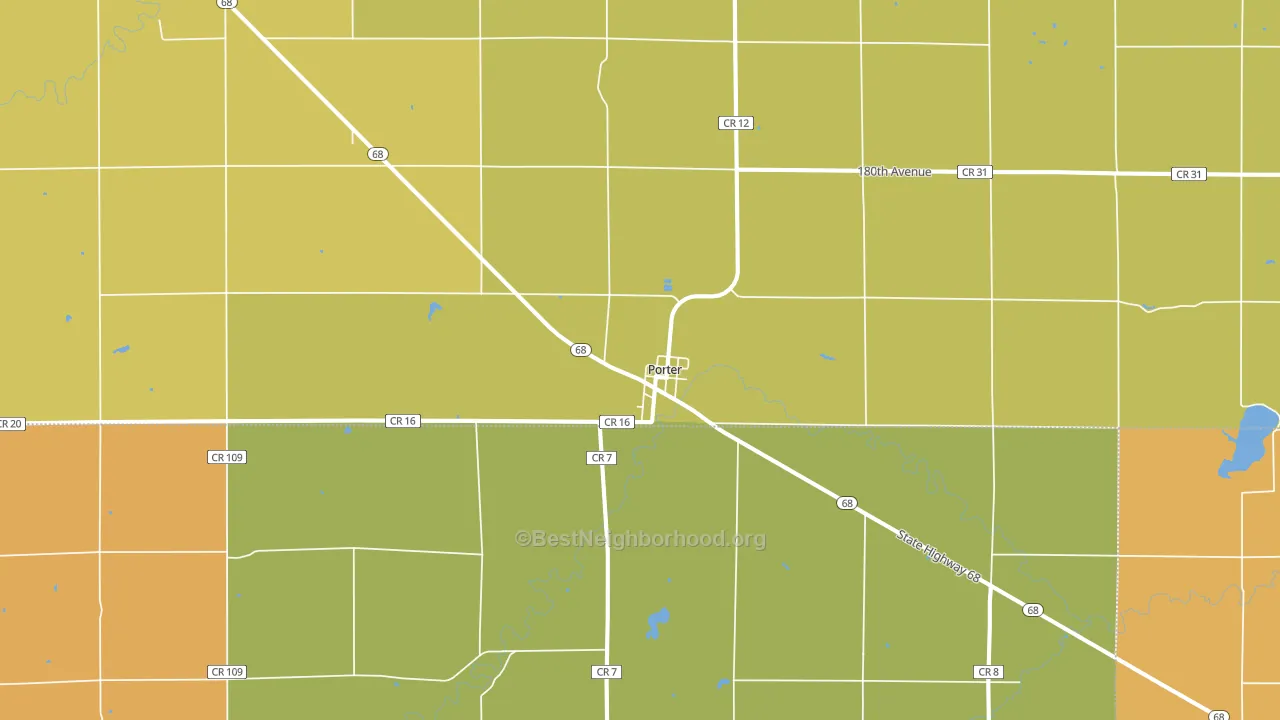 56280, MN block-group voter-turnout map