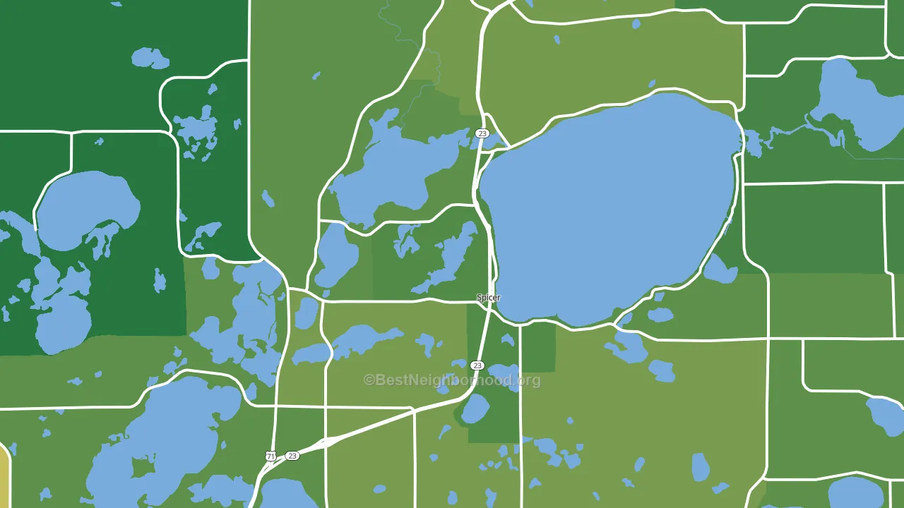 56288, MN block-group voter-turnout map