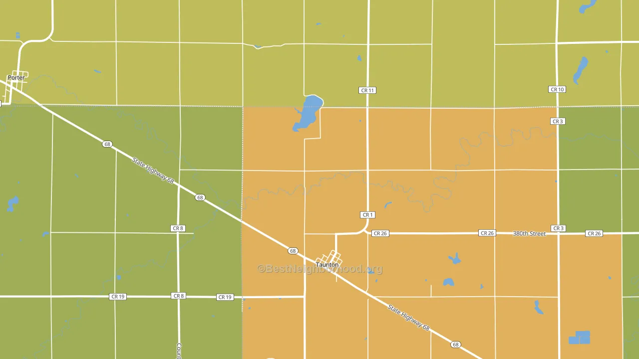 56291, MN block-group voter-turnout map