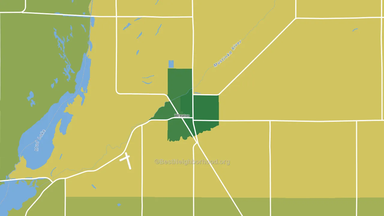 56296, MN block-group voter-turnout map