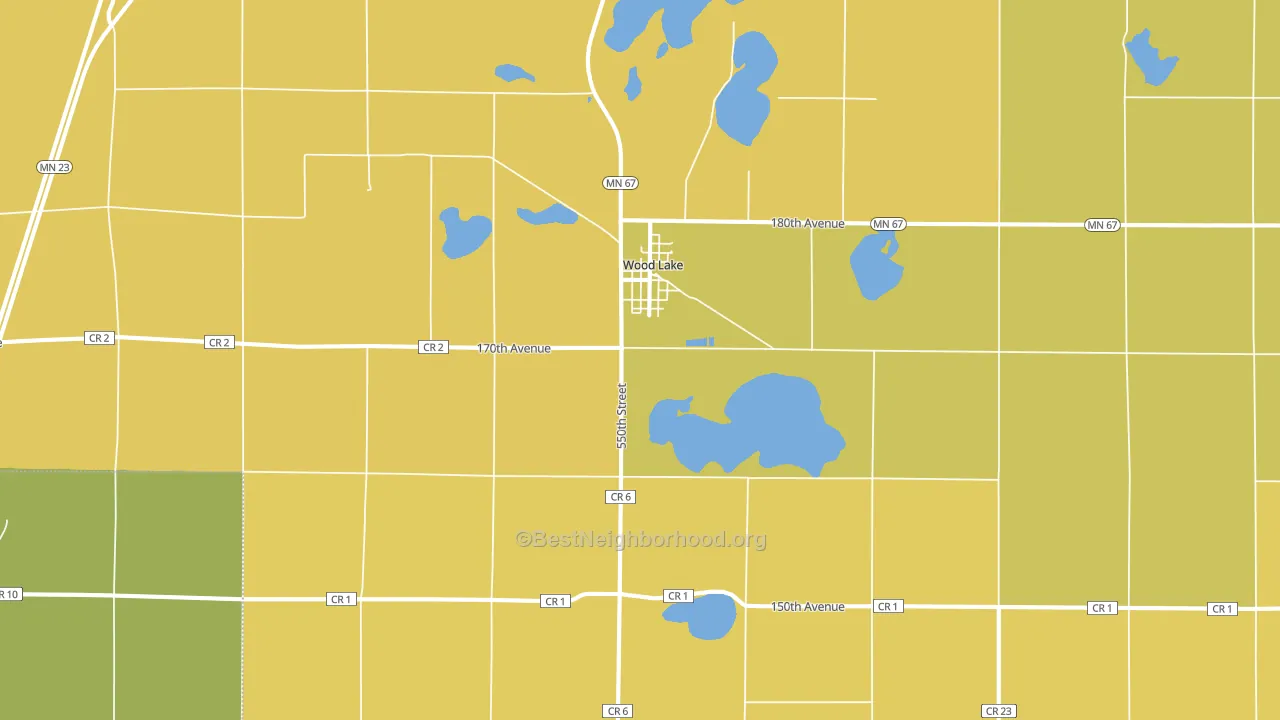 56297, MN block-group voter-turnout map