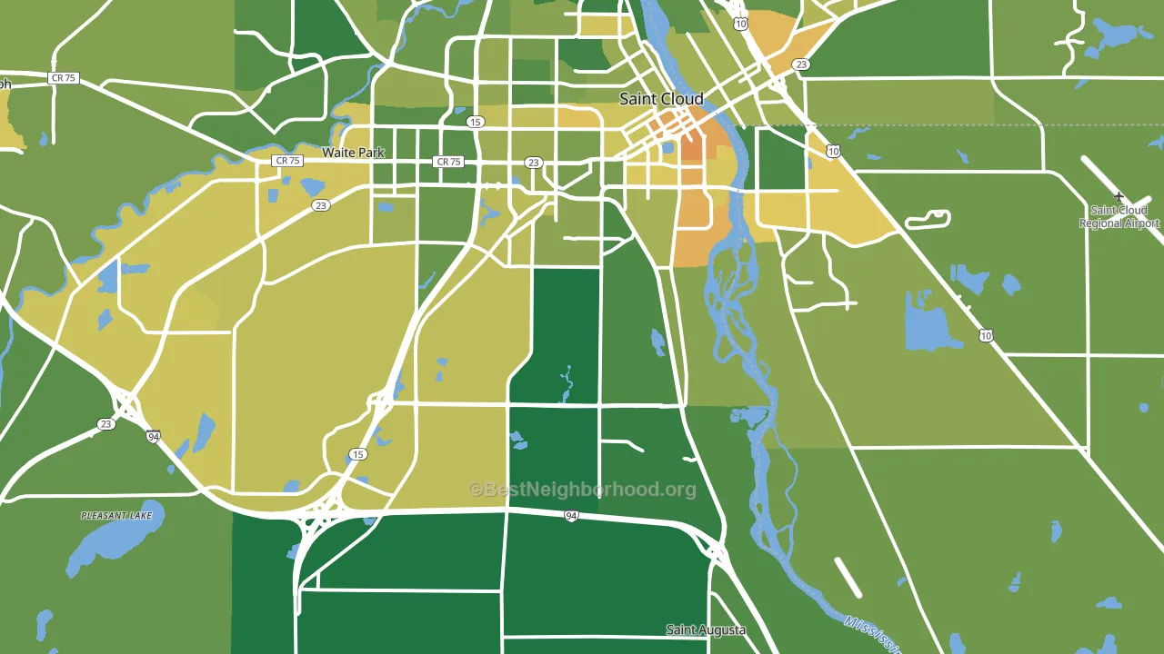 56301, MN block-group voter-turnout map