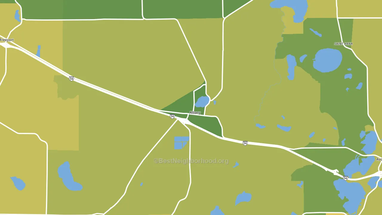 56307, MN block-group voter-turnout map