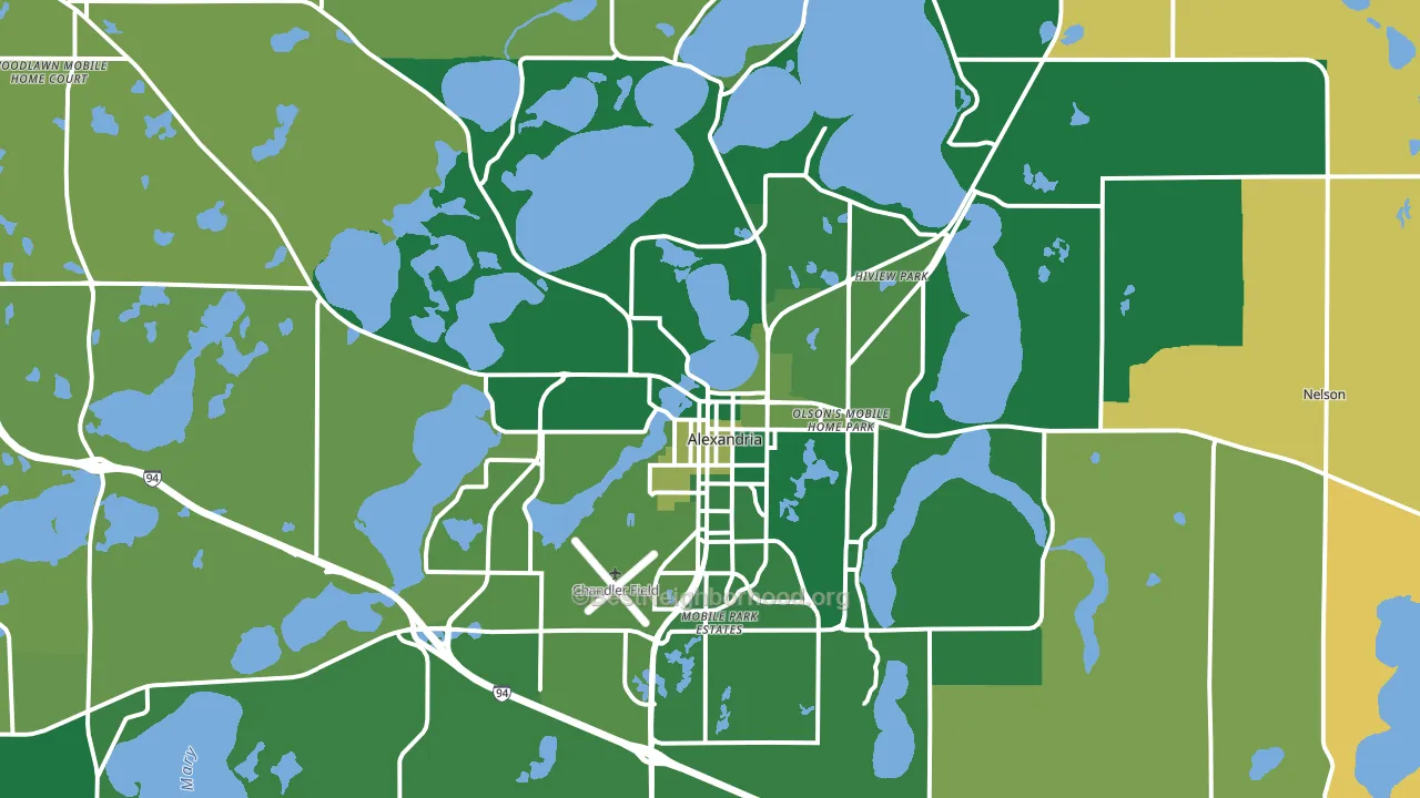 56308, MN block-group voter-turnout map