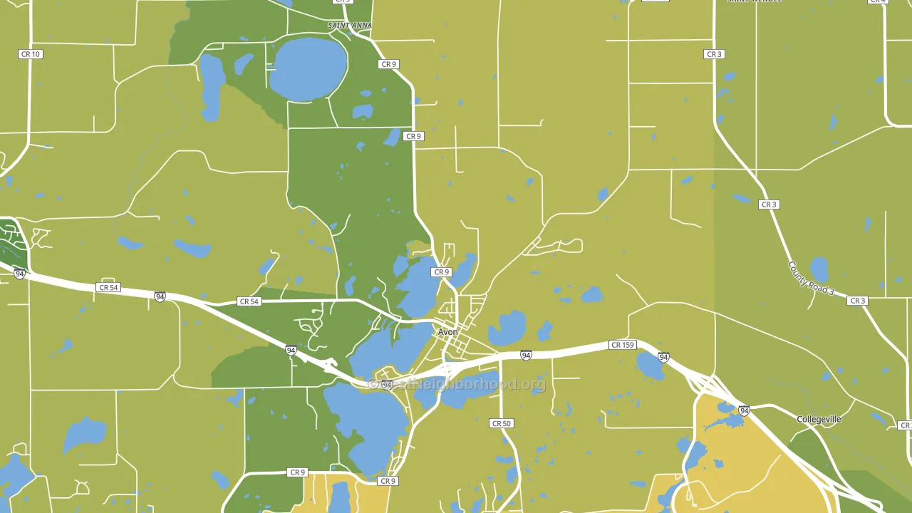 56310, MN block-group voter-turnout map