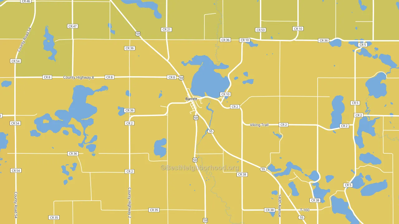 56311, MN block-group voter-turnout map