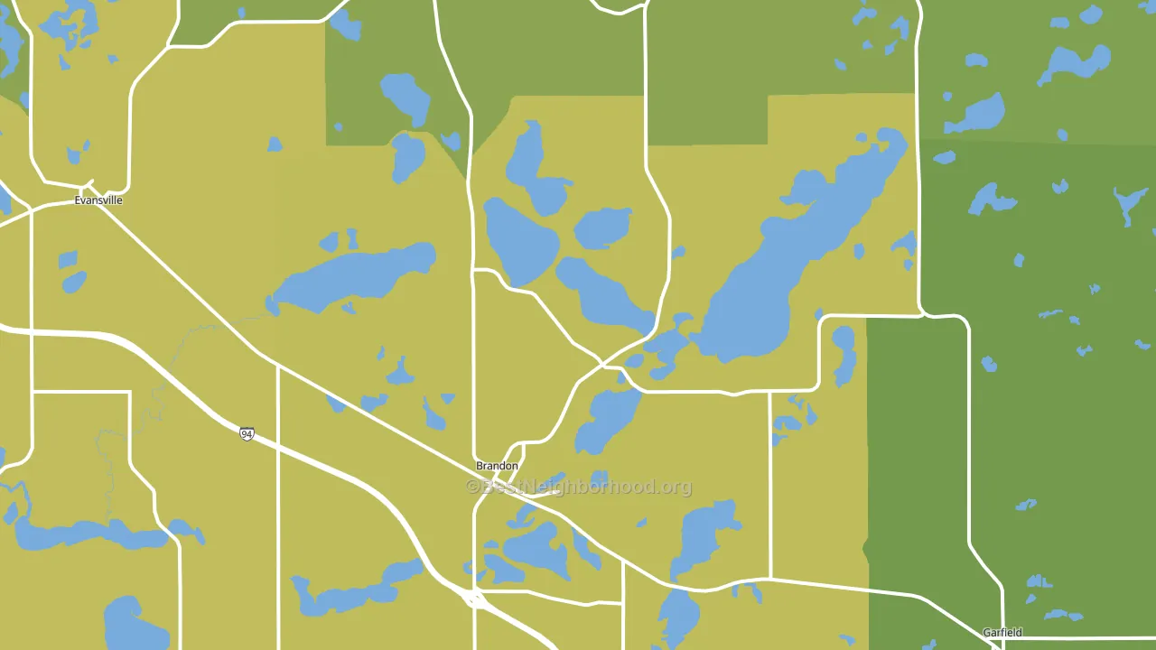 56315, MN block-group voter-turnout map