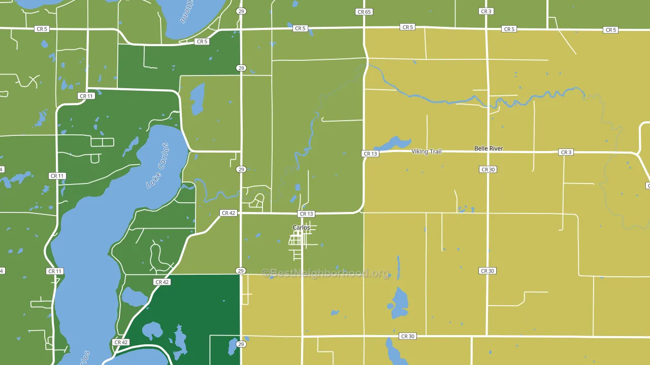 56319, MN block-group voter-turnout map
