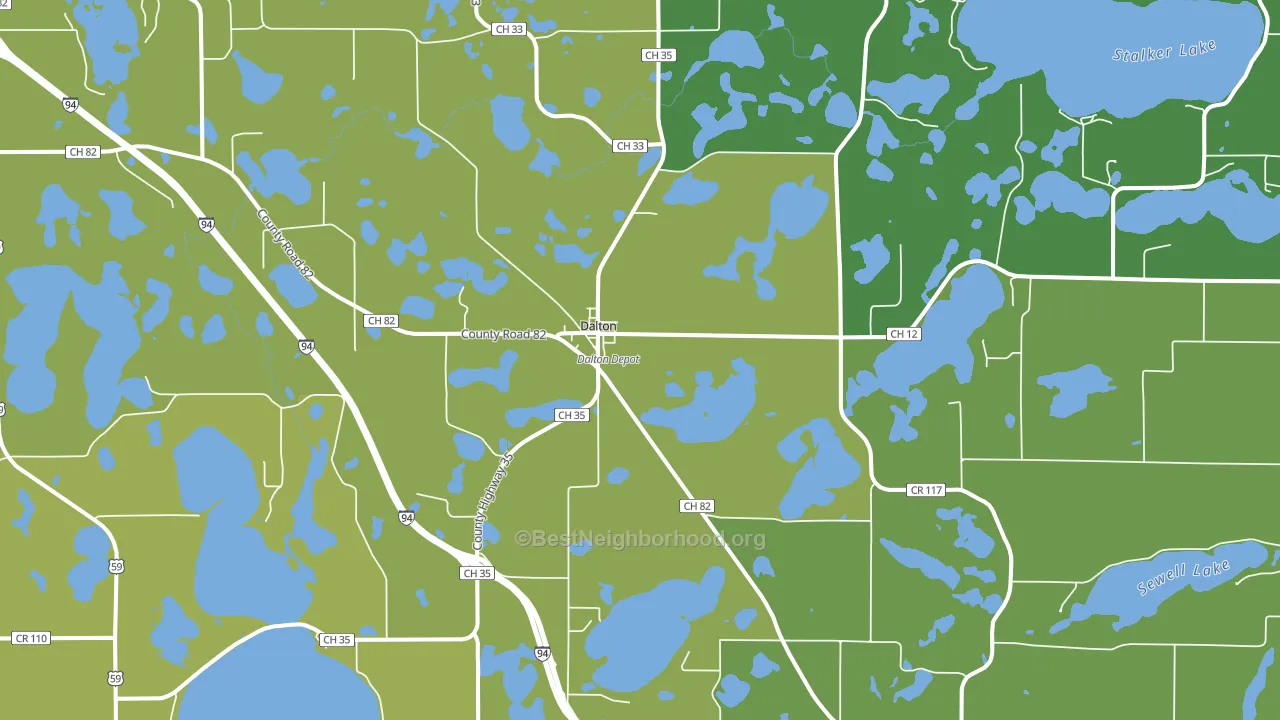 56324, MN block-group voter-turnout map