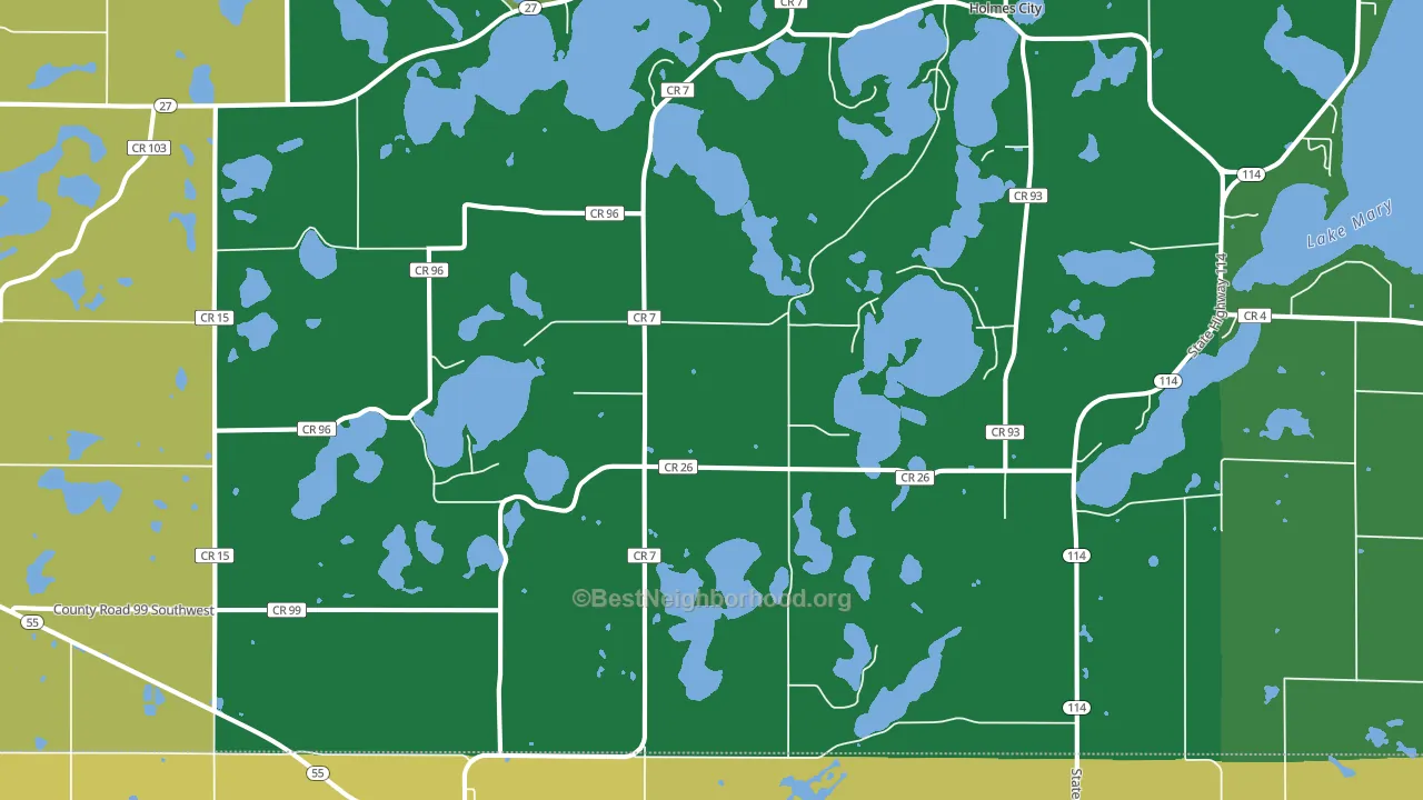 56327, MN block-group voter-turnout map