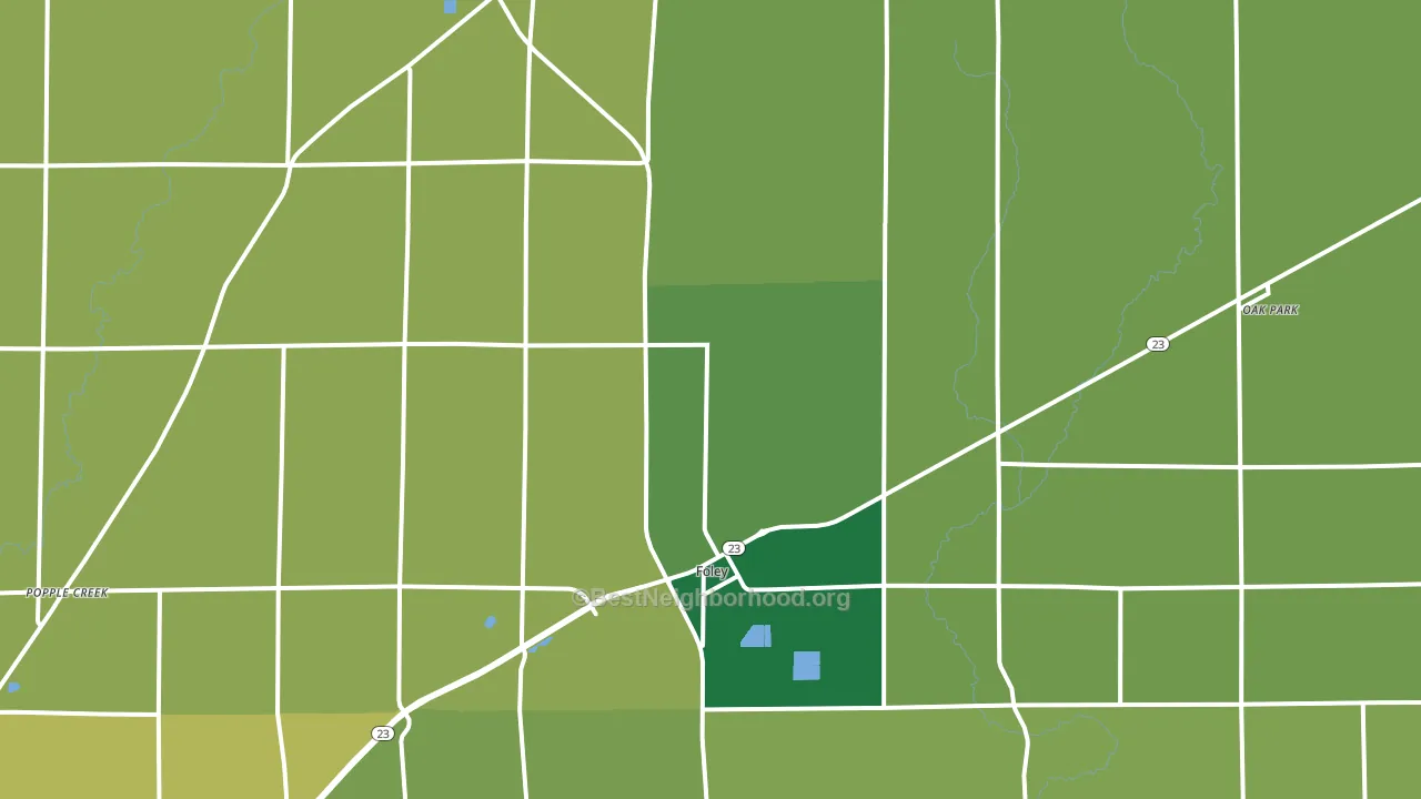 56329, MN block-group voter-turnout map