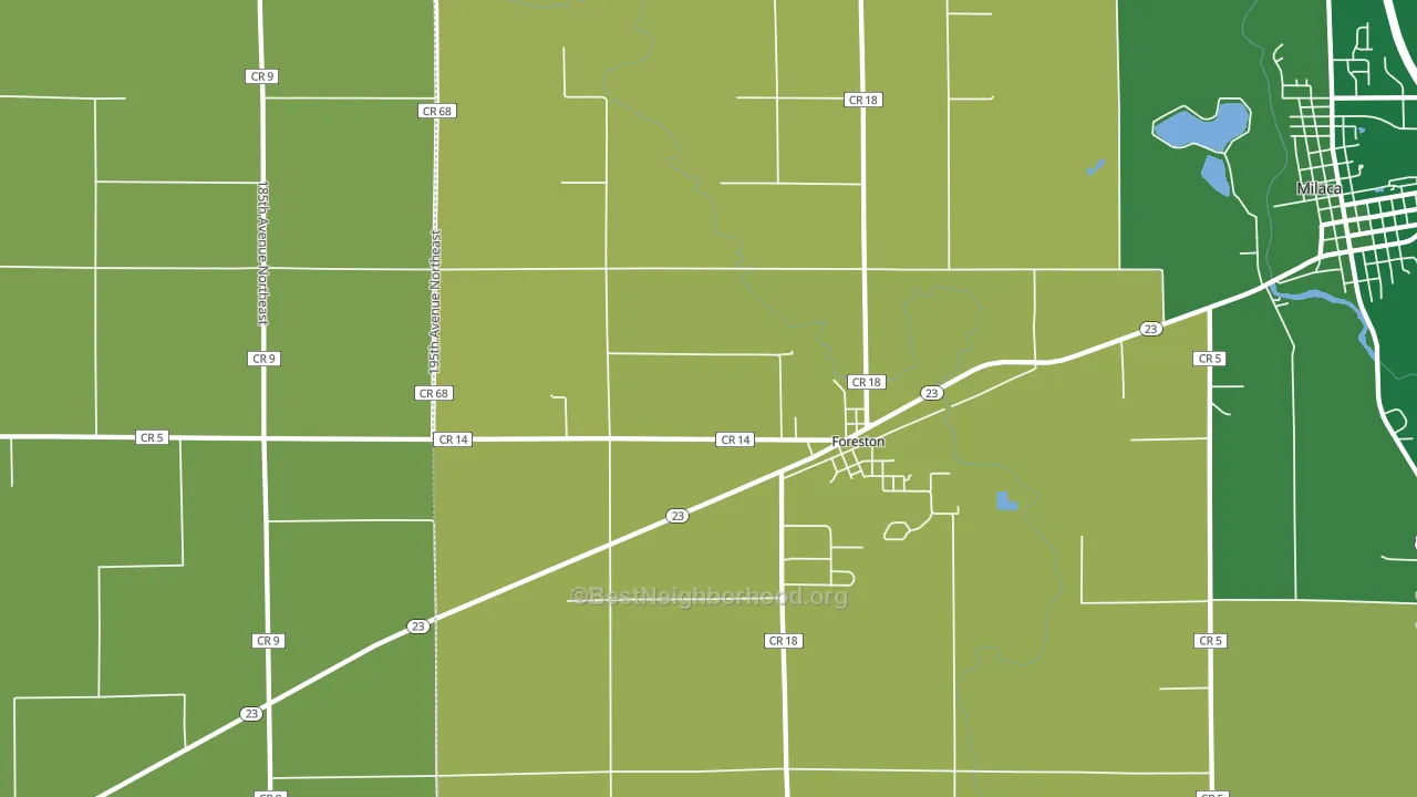 56330, MN block-group voter-turnout map