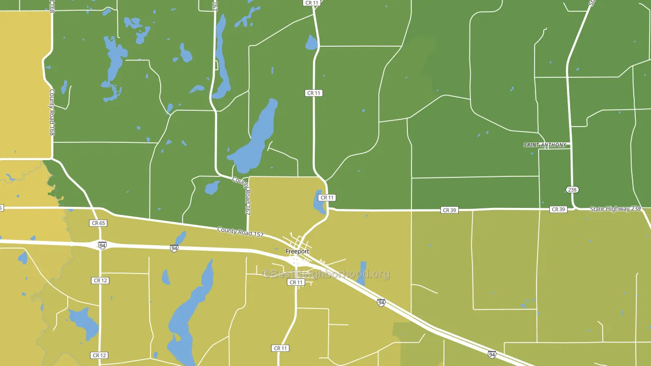 56331, MN block-group voter-turnout map