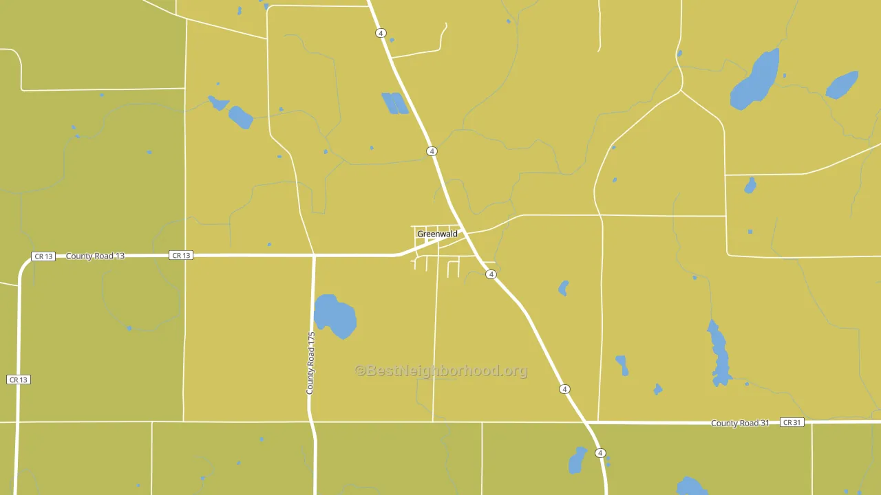 56335, MN block-group voter-turnout map