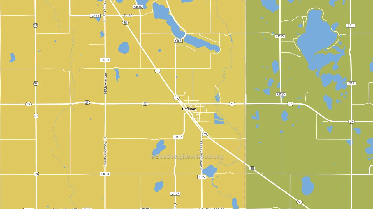 56339, MN block-group voter-turnout map