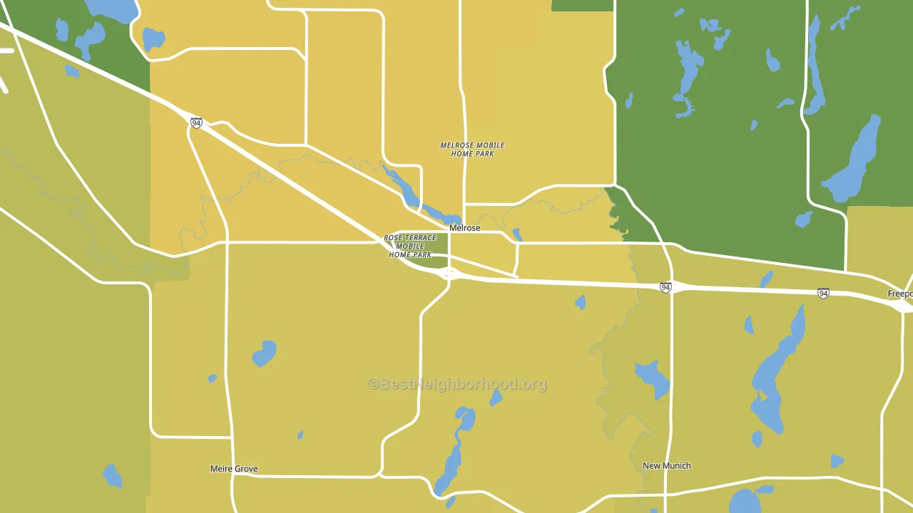 56352, MN block-group voter-turnout map
