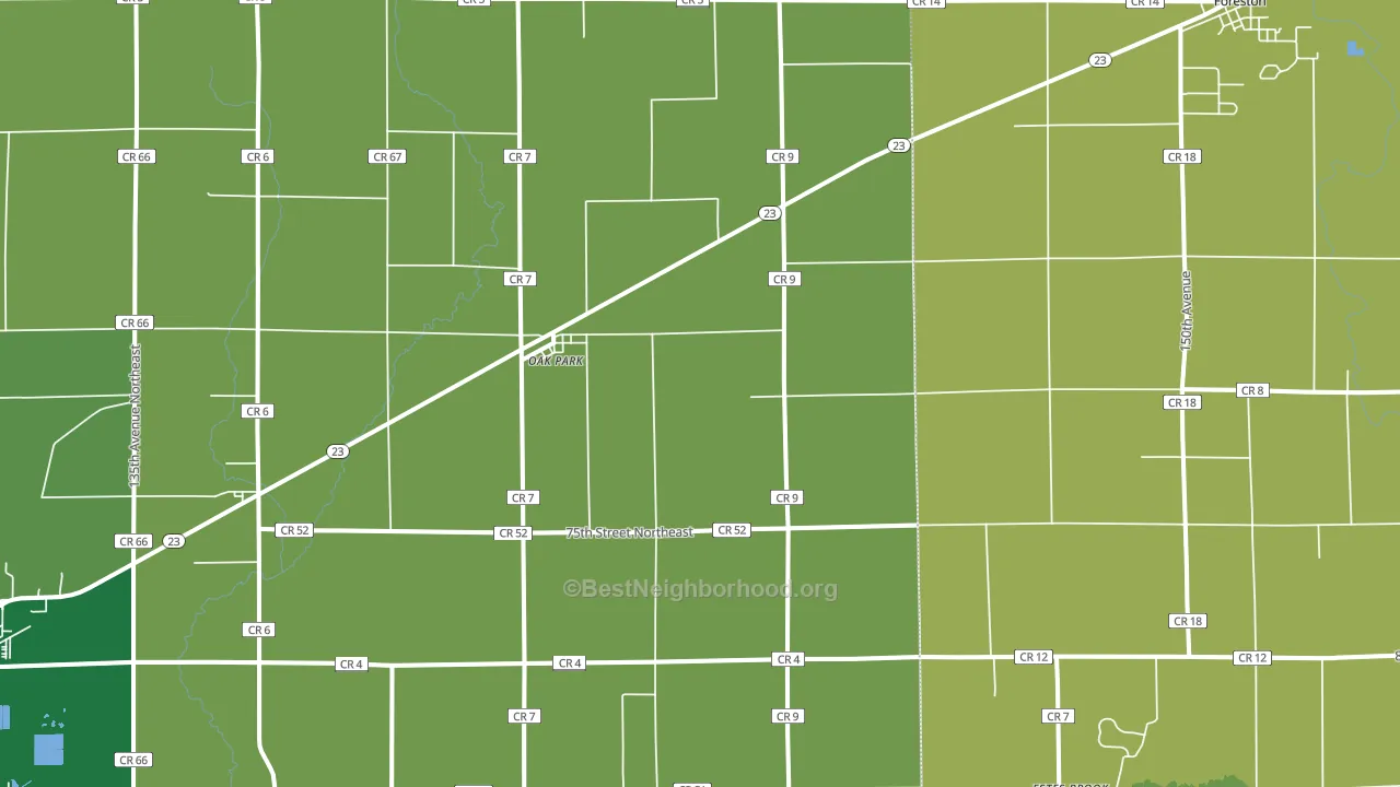 56357, MN block-group voter-turnout map