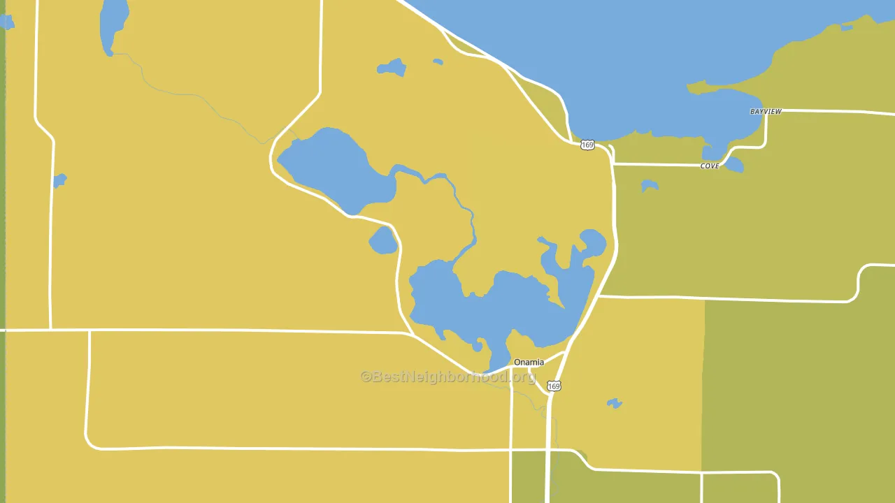 56359, MN block-group voter-turnout map