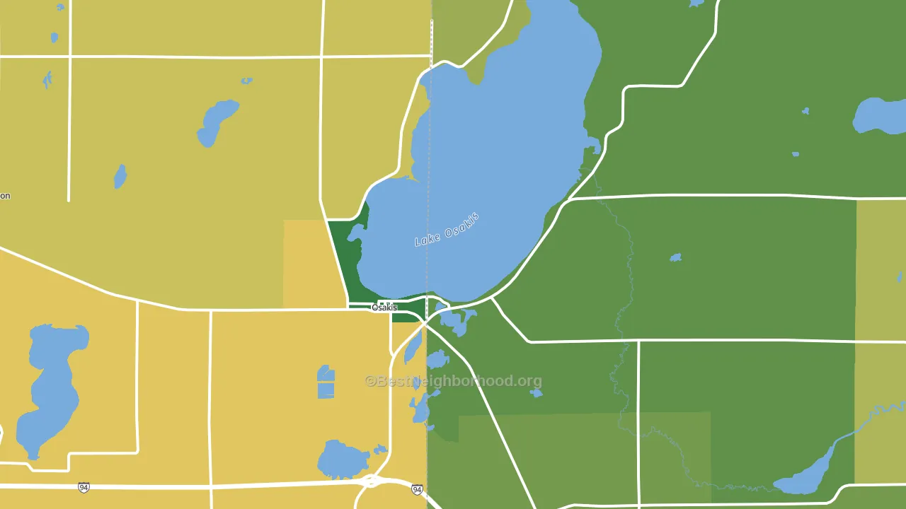 56360, MN block-group voter-turnout map