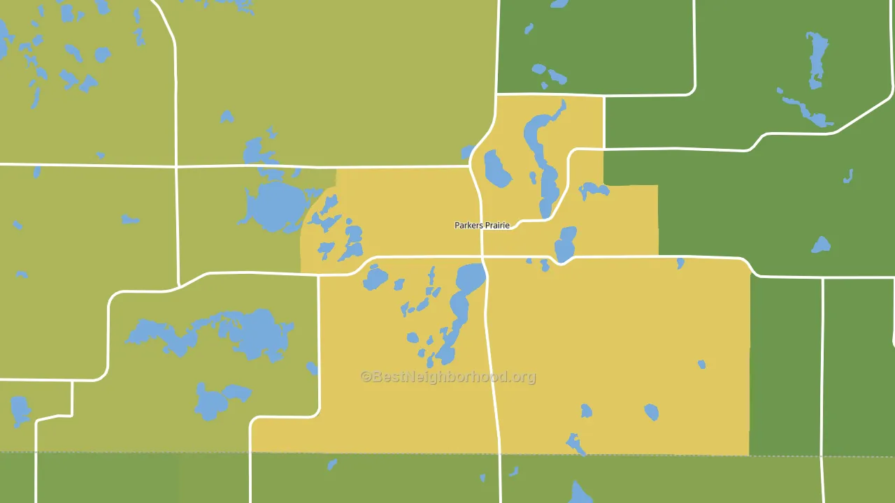 56361, MN block-group voter-turnout map