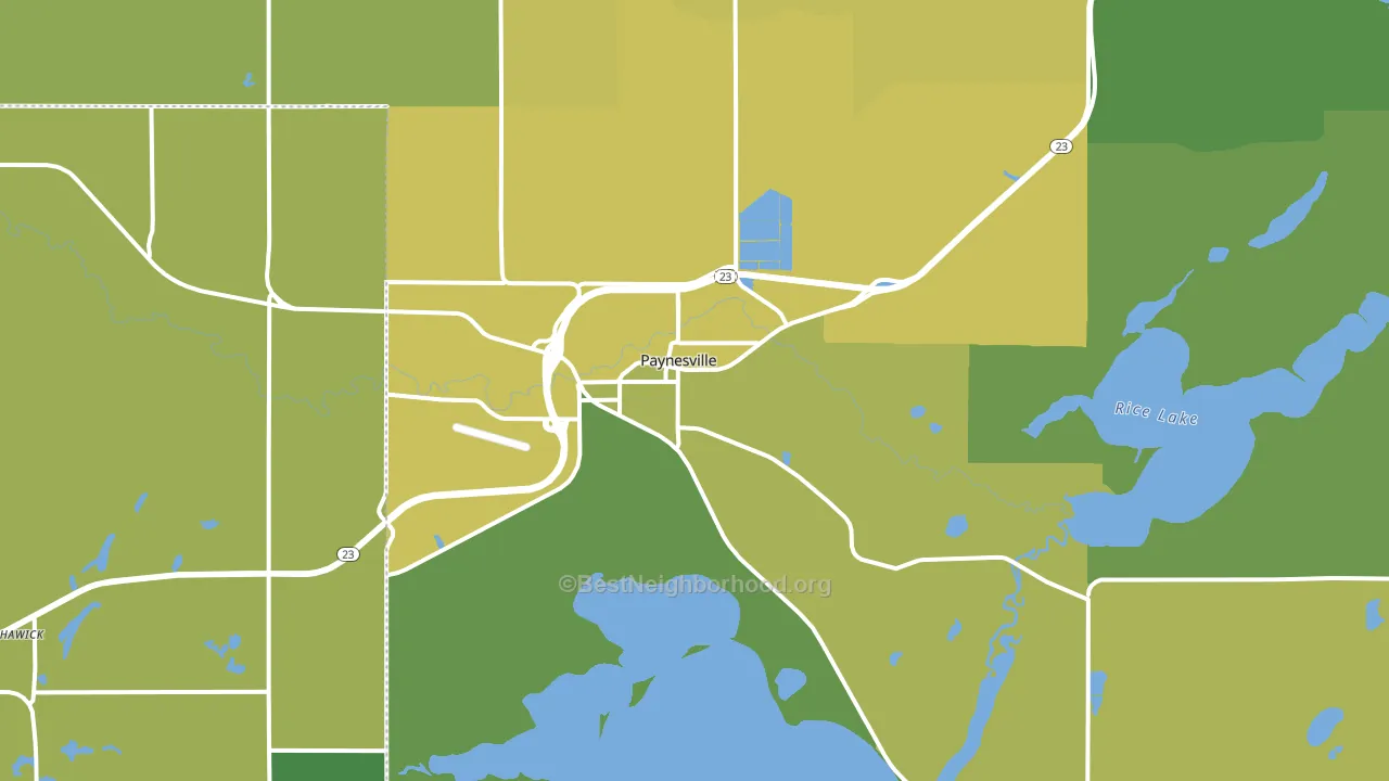 56362, MN block-group voter-turnout map