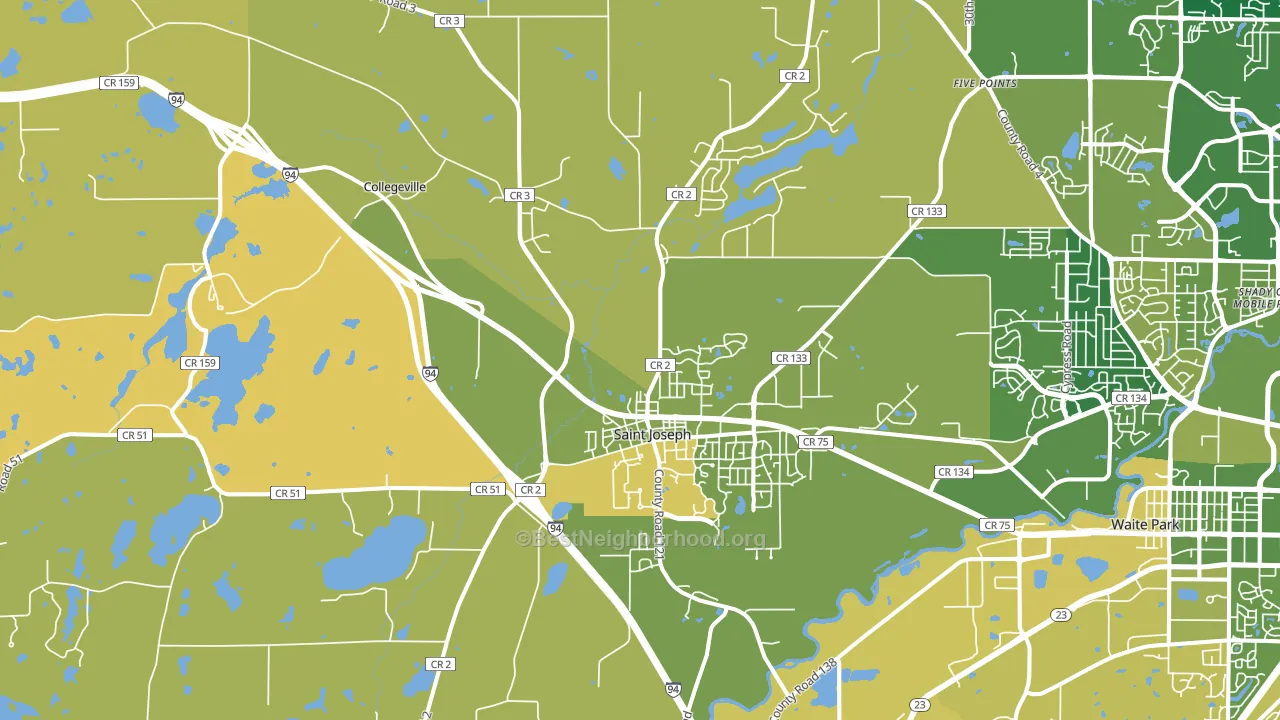 56374, MN block-group voter-turnout map